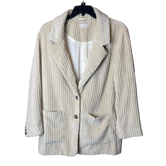 We the Free Everly Corduroy Blazer Khaki - Size L - Picture 2 of 13